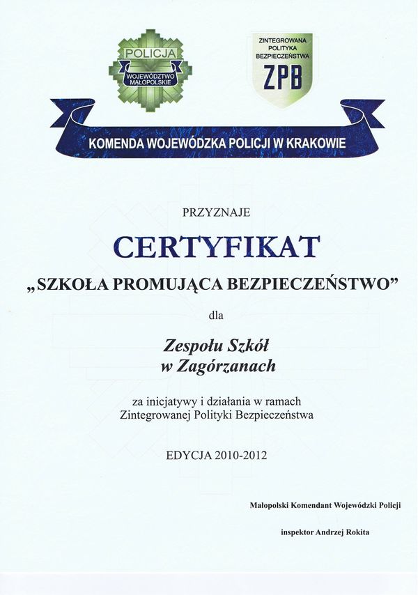 Certyfikat 1