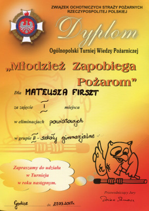 dyplom mateusza